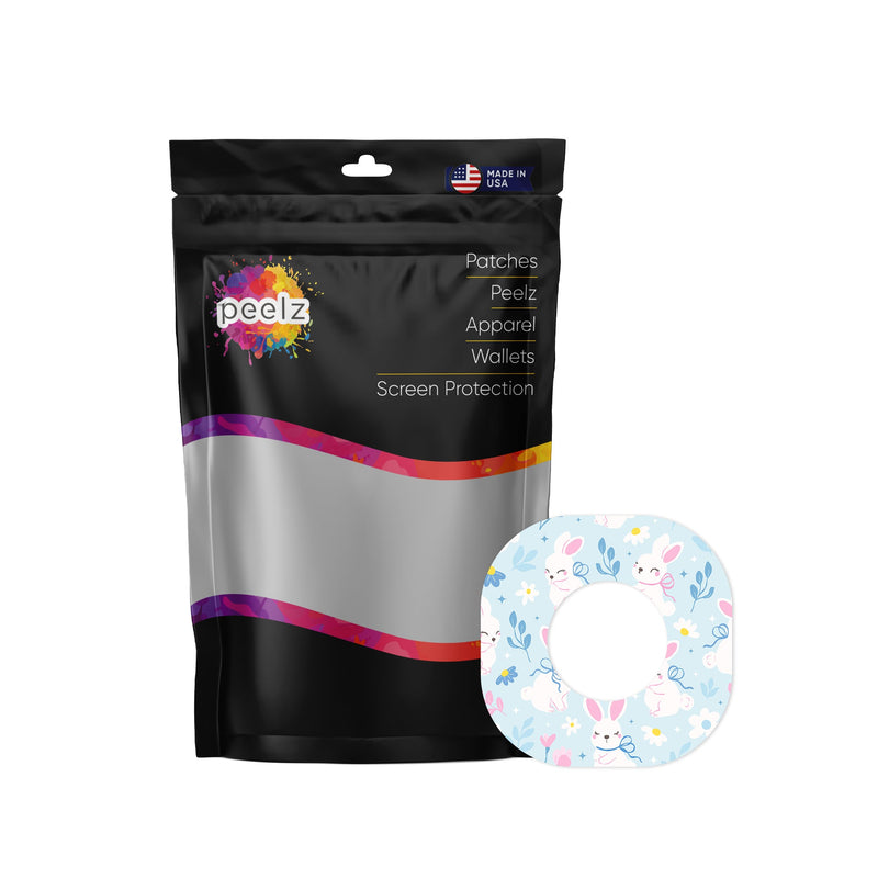 Peelz Sweet Bunnies Dexcom G7 and Stelo Patch Tape - Pump Peelz Patch Medical Tape