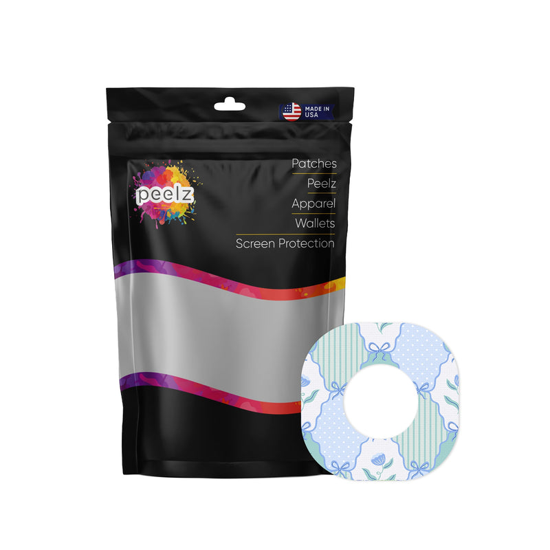 Peelz Cottage Bows Dexcom G7 and Stelo Patch Tape - Pump Peelz Patch Medical Tape
