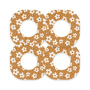 Peelz Caramel Daisies Dexcom G7 and Stelo Patch Tape - Pump Peelz Patch Medical Tape