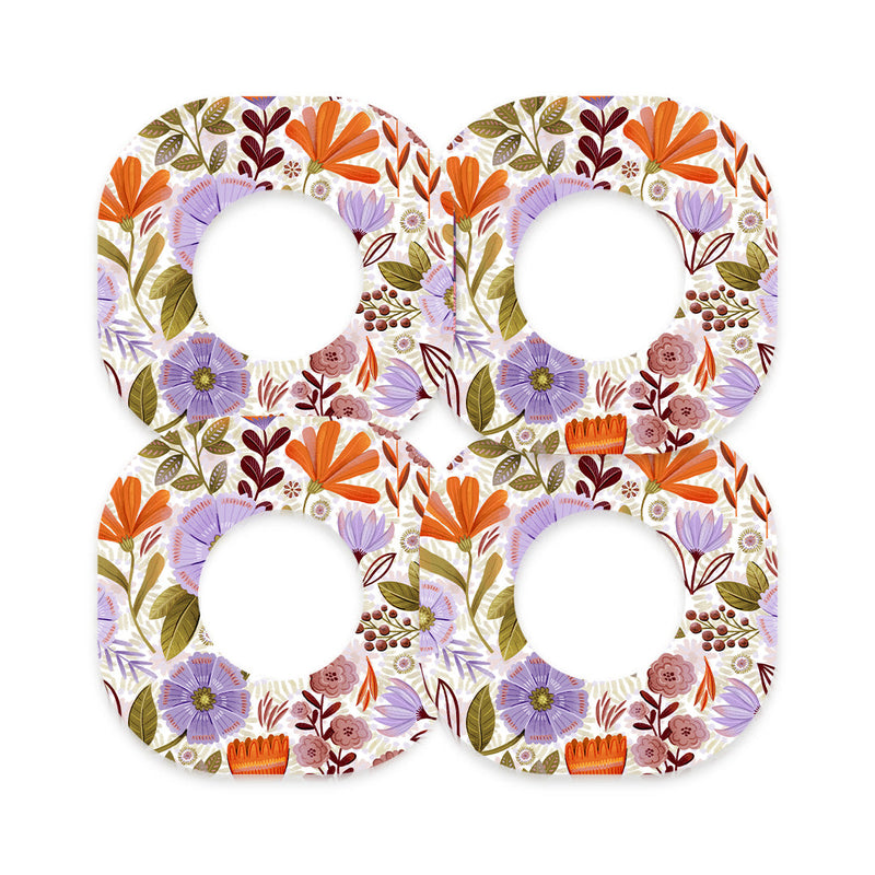 Peelz Autumn Meadow Dexcom G7 and Stelo Patch Tape - Pump Peelz Patch Medical Tape