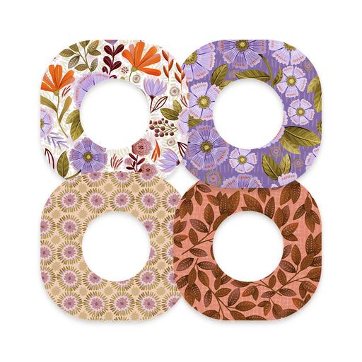 Peelz Autumn Blooms Variety Pack for Dexcom G7 and Stelo Patch Tape - Pump Peelz Patch Medical Tape