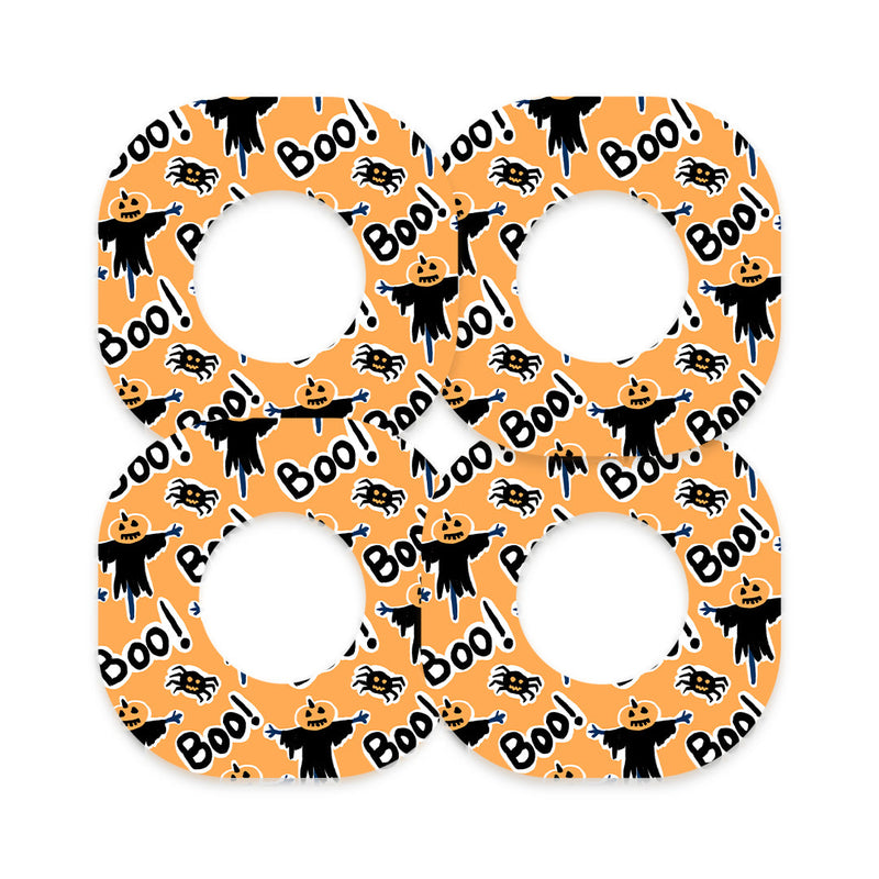Peelz Pumpkin Boo Dexcom G7 and Stelo Patch Tape - Pump Peelz Patch Medical Tape
