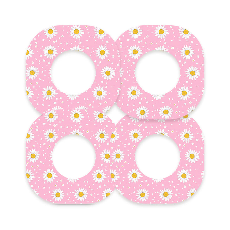 Peelz Spring Daisy Dexcom G7 and Stelo Patch Tape - Pump Peelz Patch Medical Tape