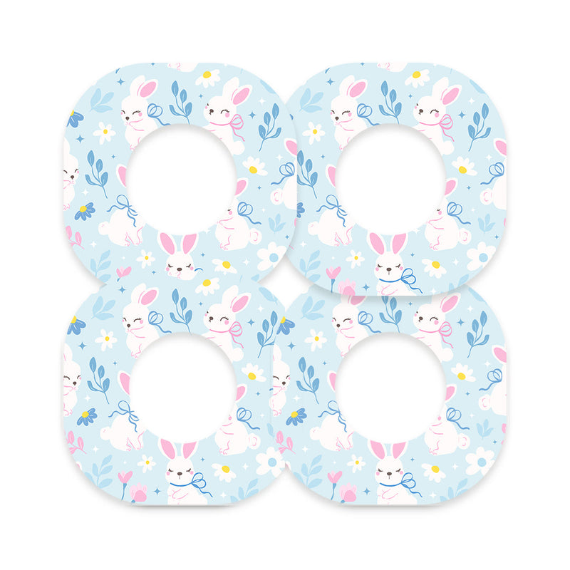 Peelz Sweet Bunnies Dexcom G7 and Stelo Patch Tape - Pump Peelz Patch Medical Tape