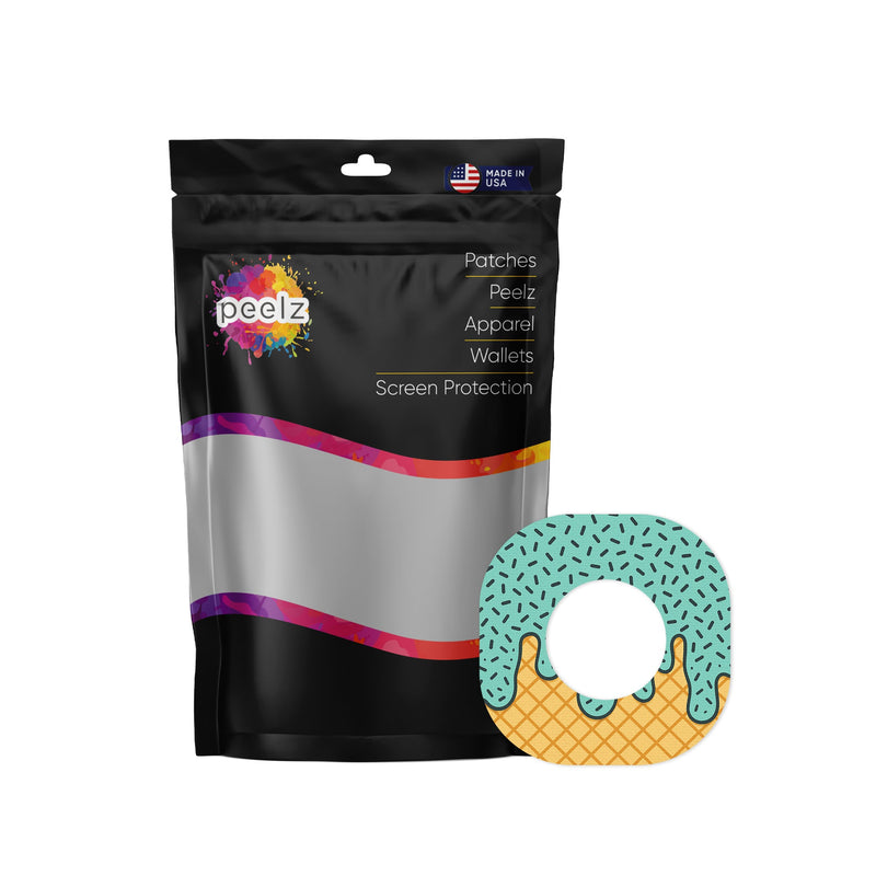 Peelz Ice Cream Social Dexcom G7 and Stelo Patch Tape - Pump Peelz Patch Medical Tape