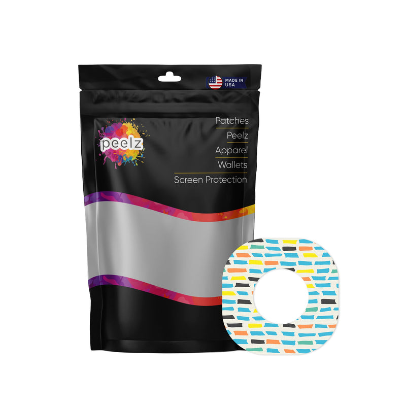 Peelz Colorful Sticks Dexcom G7 and Stelo Patch Tape - Pump Peelz Patch Medical Tape