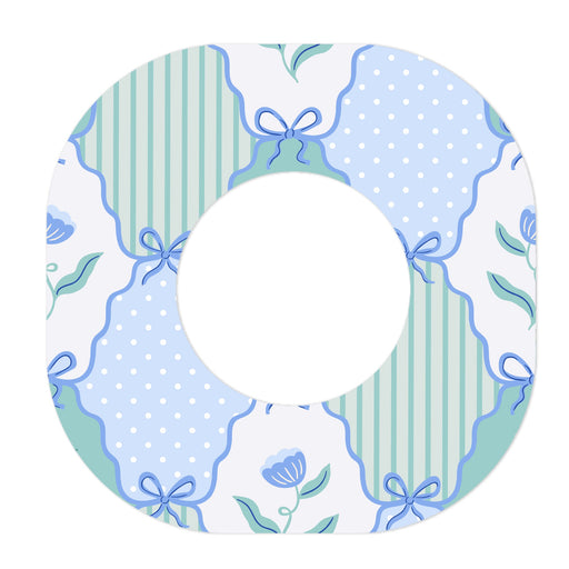 Peelz Cottage Bows Dexcom G7 and Stelo Patch Tape - Pump Peelz Patch Medical Tape