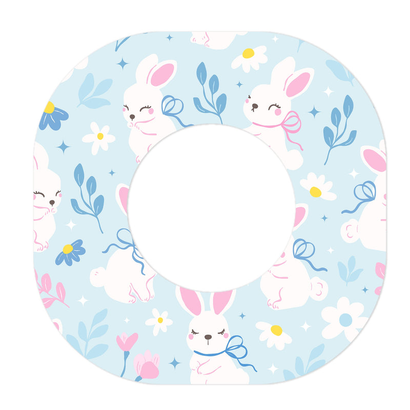 Peelz Sweet Bunnies Dexcom G7 and Stelo Patch Tape - Pump Peelz Patch Medical Tape