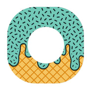 Peelz Ice Cream Social Dexcom G7 and Stelo Patch Tape - Pump Peelz Patch Medical Tape
