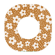 Peelz Caramel Daisies Dexcom G7 and Stelo Patch Tape - Pump Peelz Patch Medical Tape