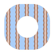 Peelz Boardwalk Waves Dexcom G7 and Stelo Patch Tape - Pump Peelz Patch Medical Tape