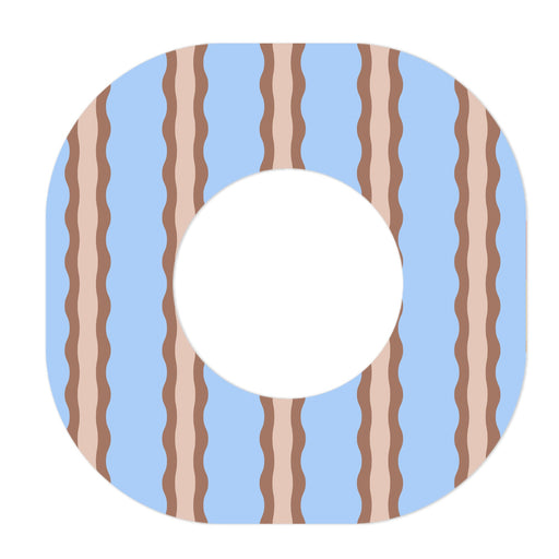 Peelz Boardwalk Waves Dexcom G7 and Stelo Patch Tape - Pump Peelz Patch Medical Tape