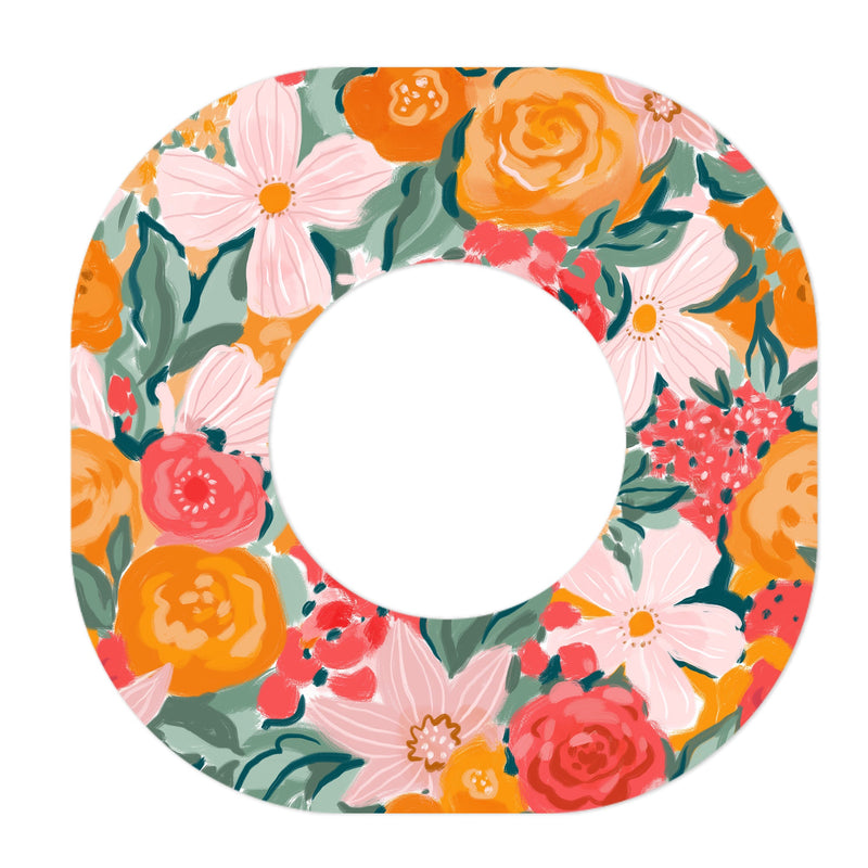 Peelz Blush Blossom Dexcom G7 and Stelo Patch Tape - Pump Peelz Patch Medical Tape