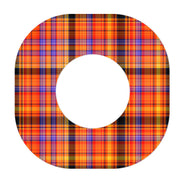 Peelz Pumpkin Plaid Dexcom G7 and Stelo Patch Tape - Pump Peelz Patch Medical Tape