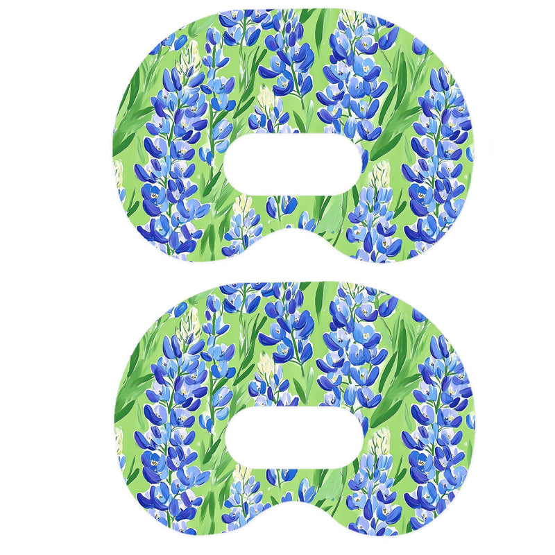 Peelz Blue Blooms Patch Tape Designed for the Medtronic CGM Patch Medical Tape