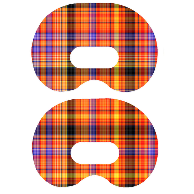 Peelz Pumpkin Plaid Medtronic Guardian Connect Patch Tape - Pump Peelz Patch Medical Tape