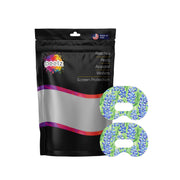 Peelz Blue Blooms Patch Tape Designed for the Medtronic CGM Patch Medical Tape