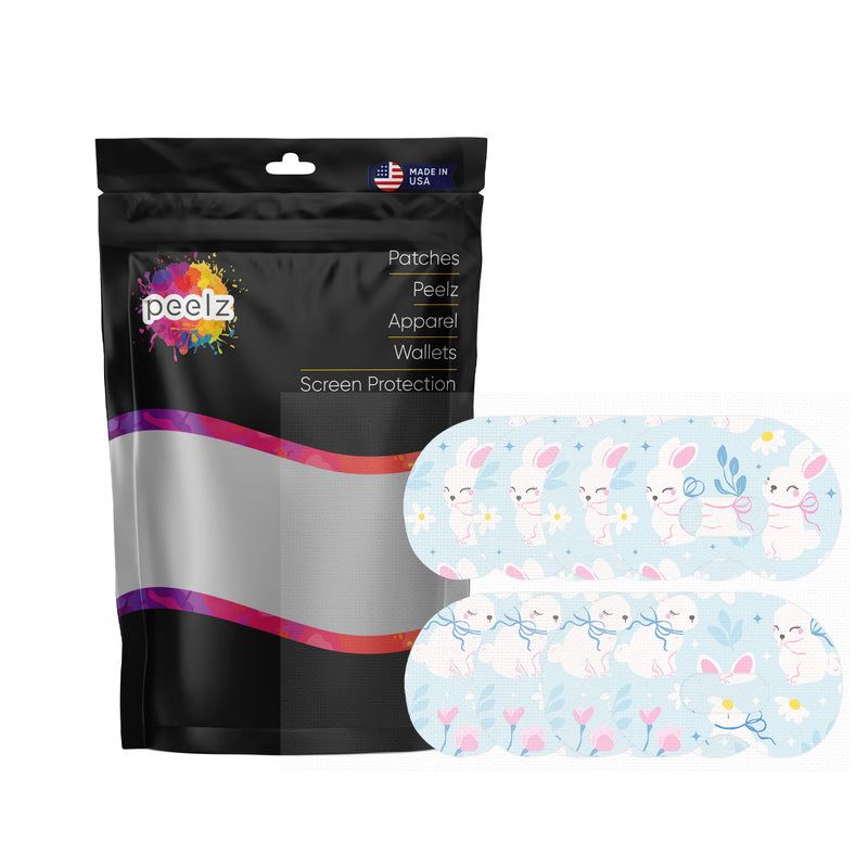 Peelz Sweet Bunnies Medtronic Guardian Connect Patch Tape - Pump Peelz Patch Medical Tape