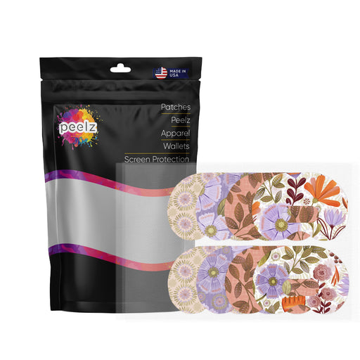 Peelz Autumn Blooms Variety Pack for Medtronic Guardian Connect Patch Tape - Pump Peelz Patch Medical Tape