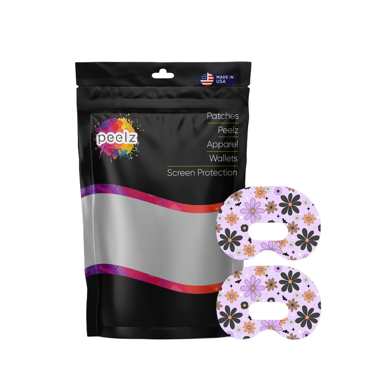 Peelz Batty Blooms Medtronic Guardian Connect Patch Tape - Pump Peelz Patch Medical Tape