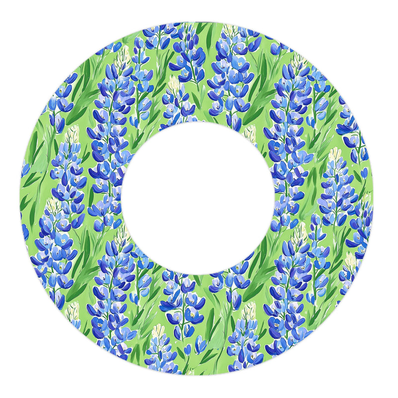 Peelz Blue Blooms Freestyle Libre 2 Patch Tape - Pump Peelz Patch Medical Tape