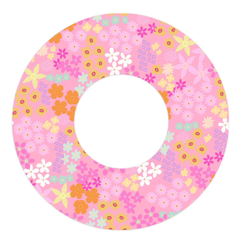 Peelz Pink Petals Freestyle Libre 2 Patch Tape - Pump Peelz Patch Medical Tape