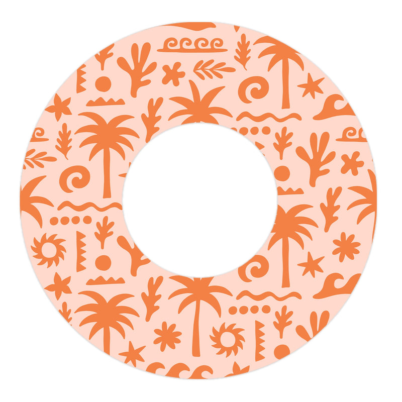 Peelz Terracotta Tides Freestyle Libre 2 Patch Tape - Pump Peelz Patch Medical Tape