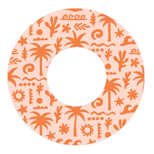 Peelz Terracotta Tides Freestyle Libre 2 Patch Tape - Pump Peelz Patch Medical Tape