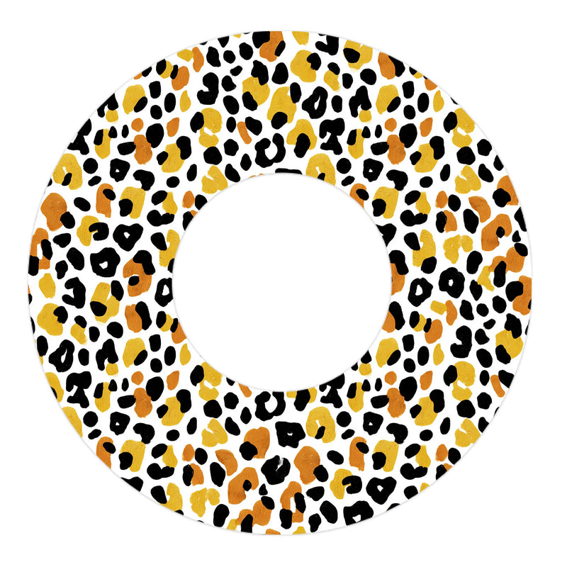 Peelz Golden Leopard Freestyle Libre 2 Patch Tape - Pump Peelz Patch Medical Tape