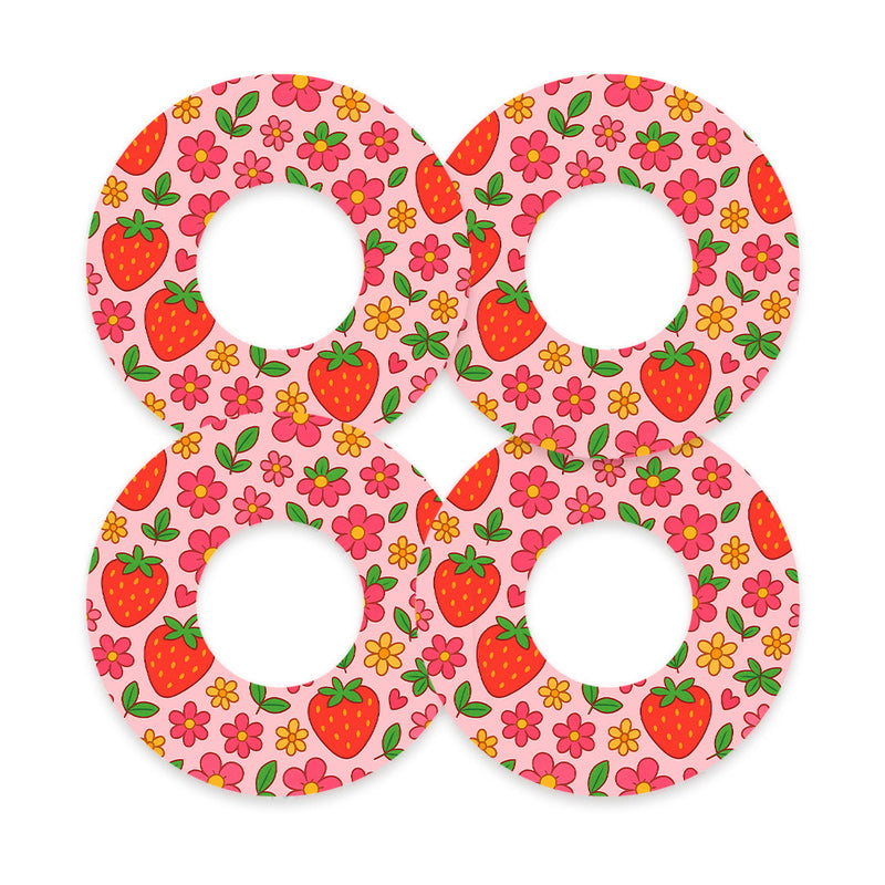 Peelz Strawberry Garden Freestyle Libre 2 Patch Tape - Pump Peelz Patch Medical Tape