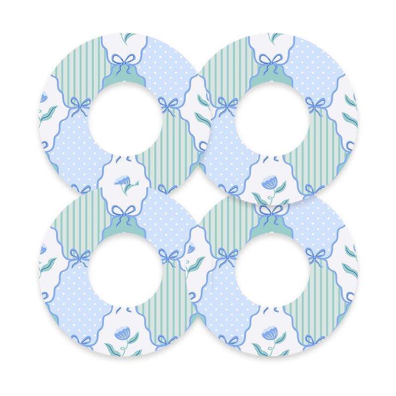 Peelz Cottage Bows Freestyle Libre 2 Patch Tape - Pump Peelz Patch Medical Tape