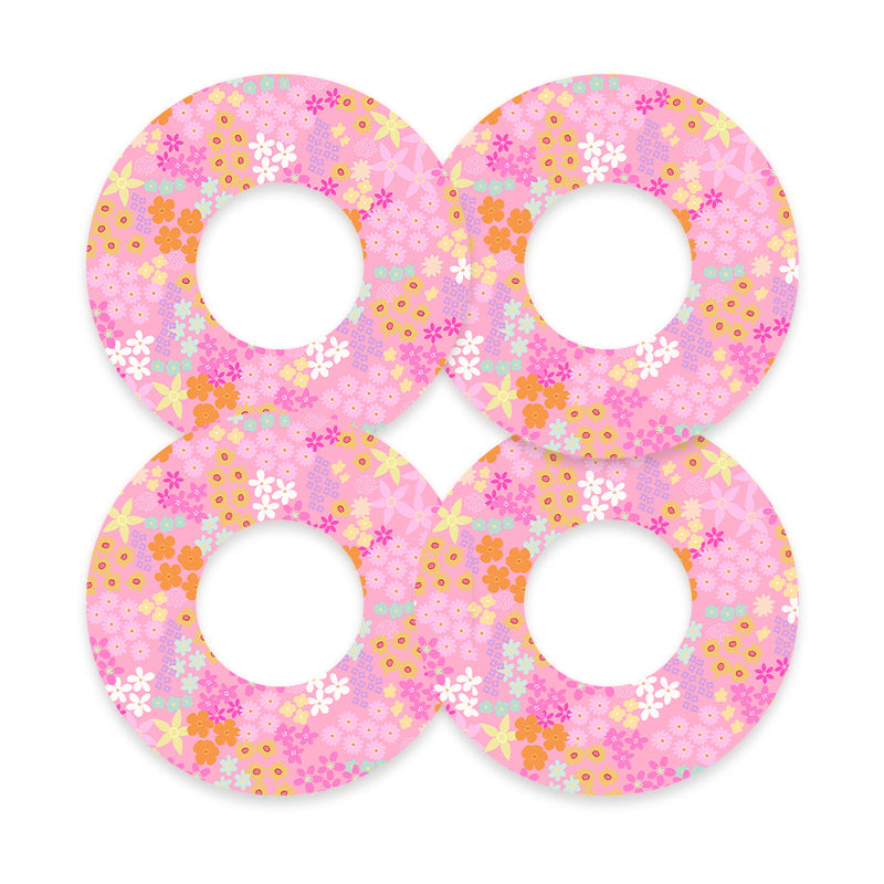 Peelz Pink Petals Freestyle Libre 2 Patch Tape - Pump Peelz Patch Medical Tape