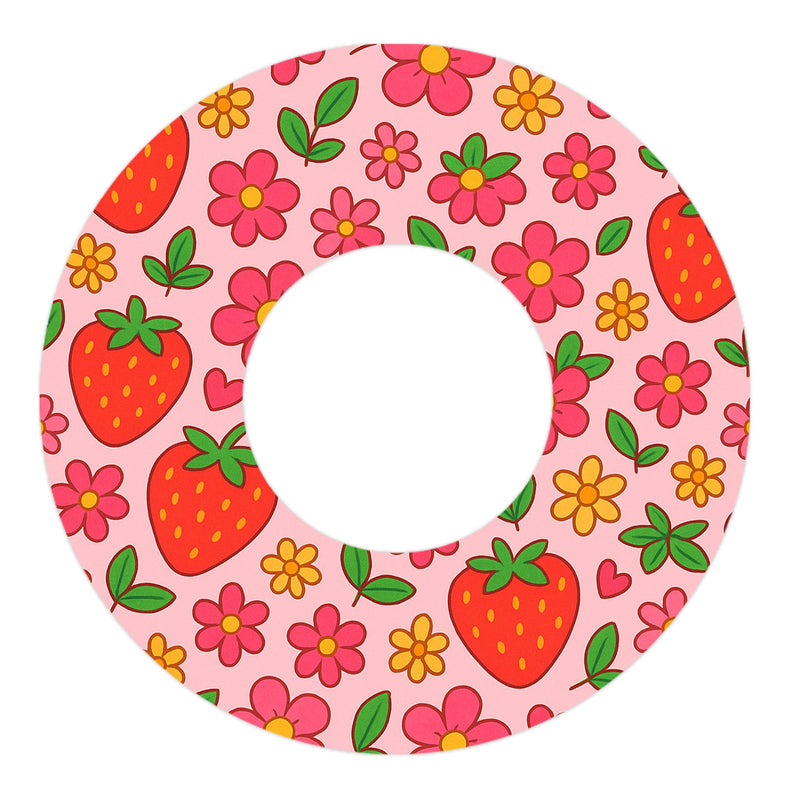 Peelz Strawberry Garden Freestyle Libre 2 Patch Tape - Pump Peelz Patch Medical Tape