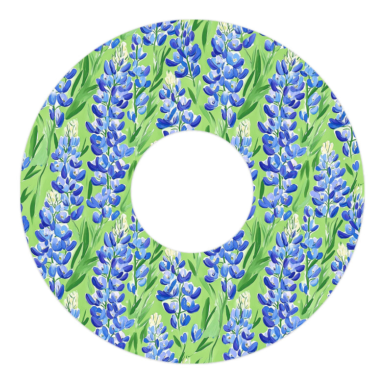 Peelz Blue Blooms Patch Tape Designed for the FreeStyle Libre 3 Plus & Lingo Patch Medical Tape