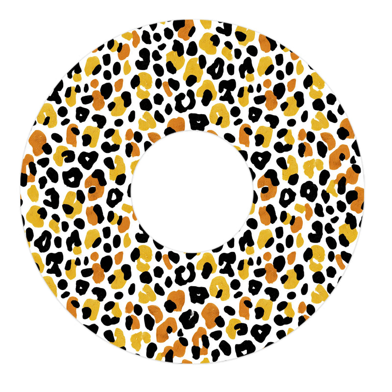 Peelz Golden Leopard FreeStyle Libre 3 Plus & Lingo  Patch Tape - Pump Peelz Patch Medical Tape