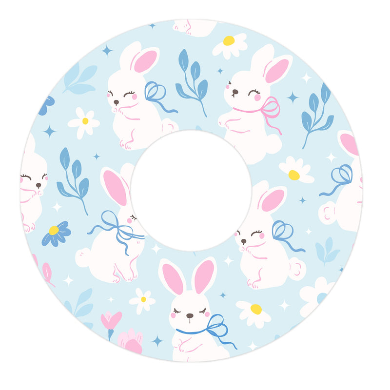 Peelz Sweet Bunnies FreeStyle Libre 3 Plus & Lingo  Patch Tape - Pump Peelz Patch Medical Tape