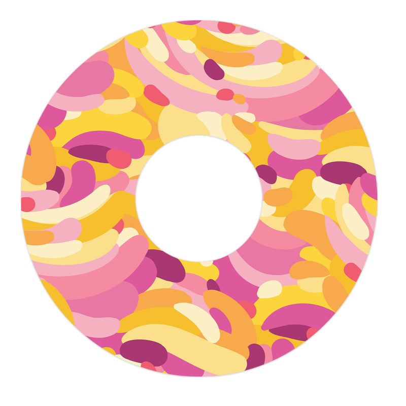 Peelz Jelly Swirl FreeStyle Libre 3 Plus & Lingo  Patch Tape - Pump Peelz Patch Medical Tape