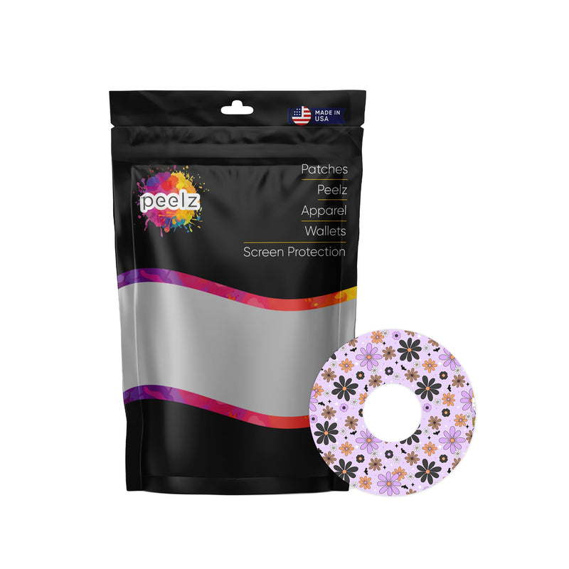 Peelz Batty Blooms FreeStyle Libre 3 Plus & Lingo  Patch Tape - Pump Peelz Patch Medical Tape