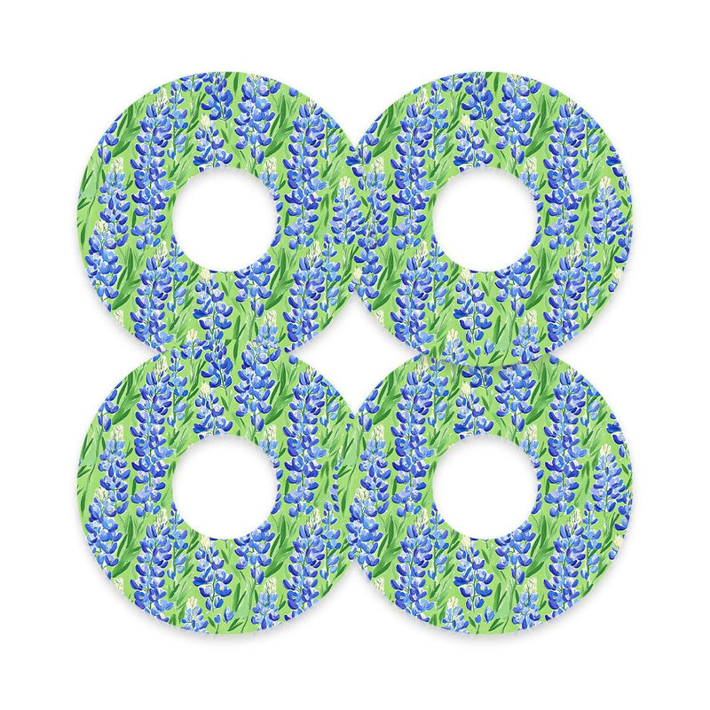 Peelz Blue Blooms Patch Tape Designed for the FreeStyle Libre 3 Plus & Lingo Patch Medical Tape