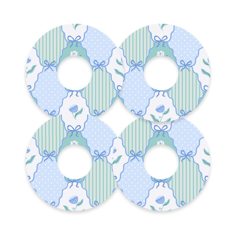 Peelz Cottage Bows FreeStyle Libre 3 Plus & Lingo  Patch Tape - Pump Peelz Patch Medical Tape