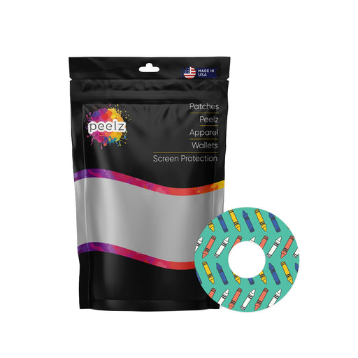 Peelz Crayon Pop FreeStyle Libre 3 Plus & Lingo  Patch Tape - Pump Peelz Patch Medical Tape