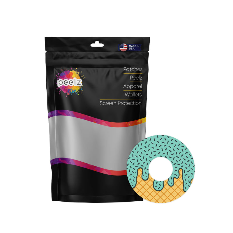 Peelz Ice Cream Social FreeStyle Libre 3 Plus & Lingo  Patch Tape - Pump Peelz Patch Medical Tape
