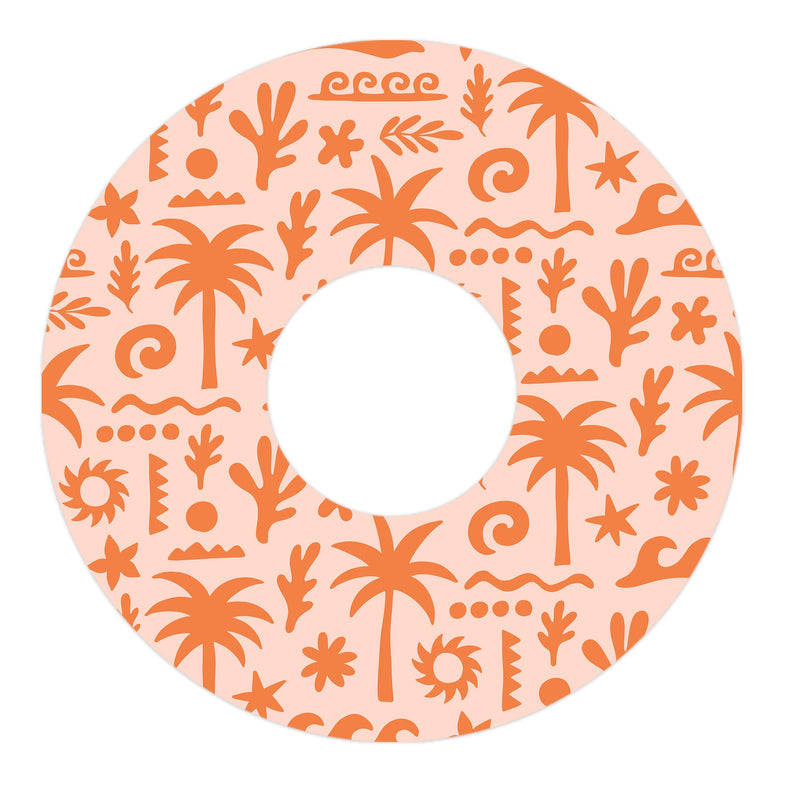 Peelz Terracotta Tides FreeStyle Libre 3 Plus & Lingo  Patch Tape - Pump Peelz Patch Medical Tape
