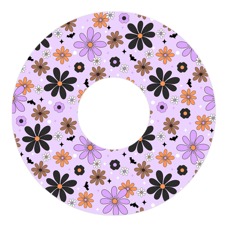 Peelz Batty Blooms FreeStyle Libre 3 Plus & Lingo  Patch Tape - Pump Peelz Patch Medical Tape
