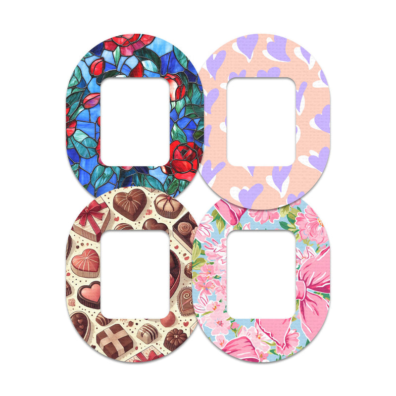 Peelz Valentine Variety Pack Tandem Mobi Decorative Patch Tape - Pump Peelz Patch Medical Tape