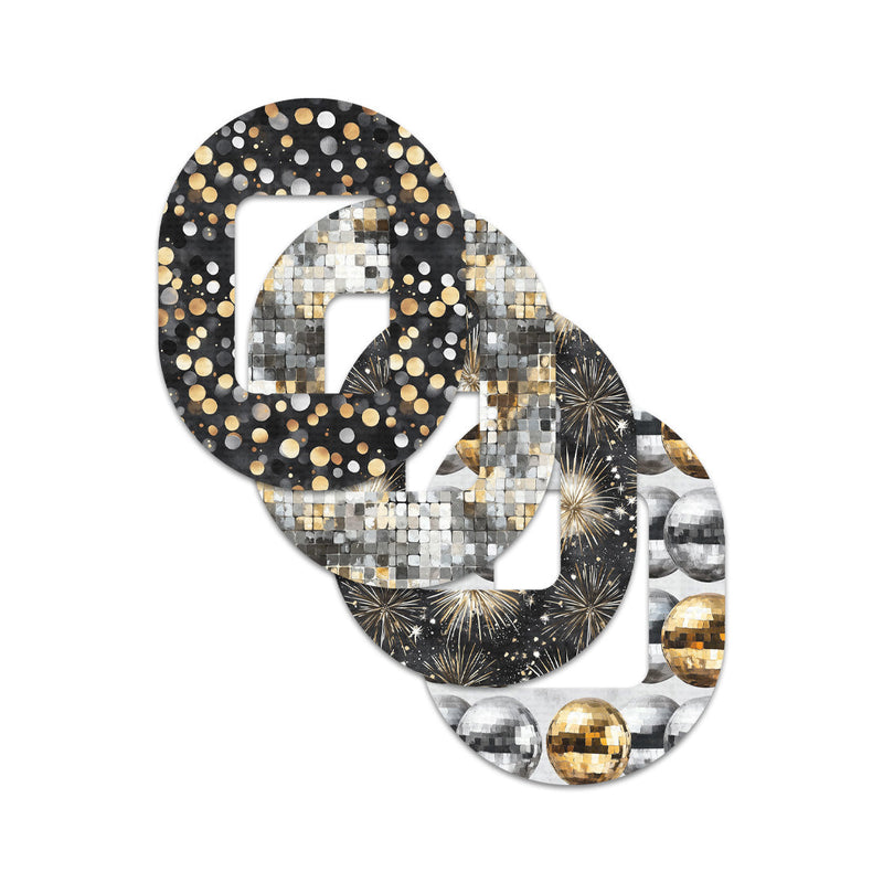 Peelz Champagne Glow Variety Tandem Mobi Decorative Patch Tape - Pump Peelz Patch Medical Tape