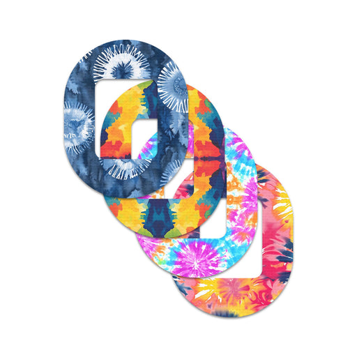 Peelz Tie Dye Variety Pack Tandem Mobi Decorative Patch Tape - Pump Peelz Patch Medical Tape