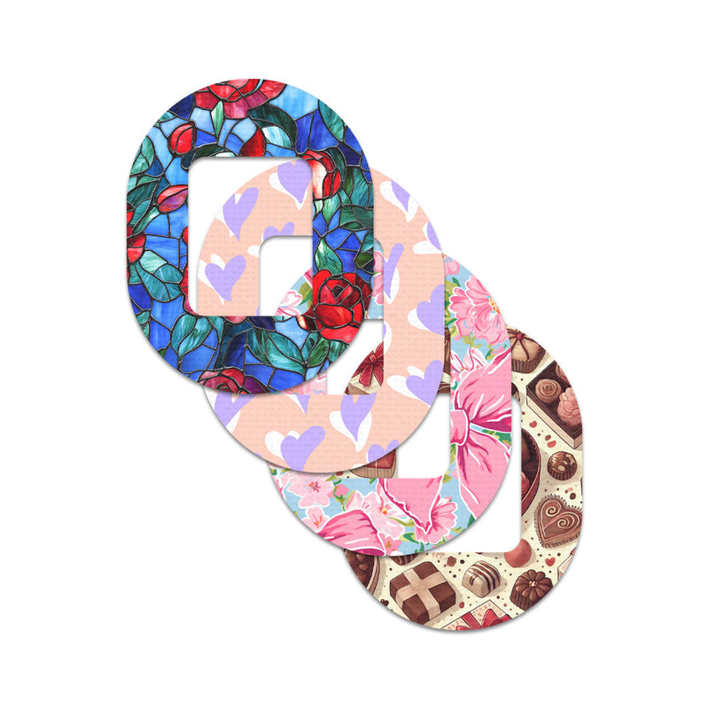 Peelz Valentine Variety Pack Tandem Mobi Decorative Patch Tape - Pump Peelz Patch Medical Tape