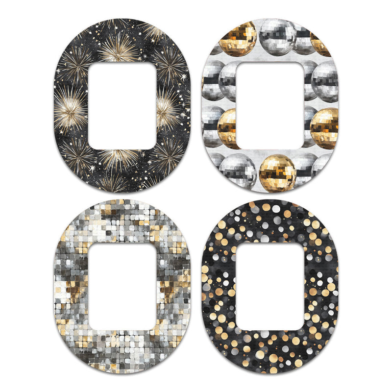 Peelz Champagne Glow Variety Tandem Mobi Decorative Patch Tape - Pump Peelz Patch Medical Tape
