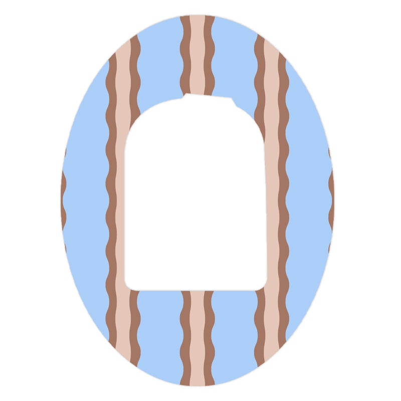Peelz Boardwalk Waves Pod Patch Tape - Pump Peelz Patch Medical Tape